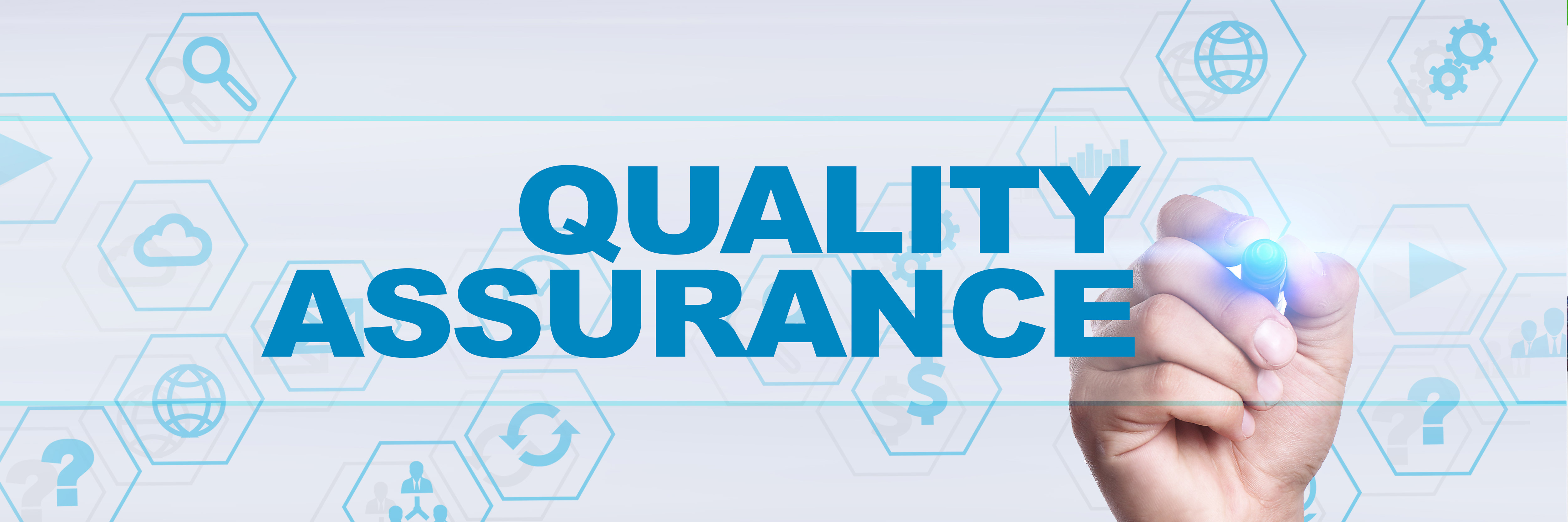 the word quality assurance in text